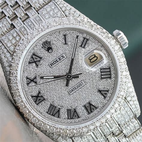 iced out rolex replicas for men|rolex datejust 41 iced out.